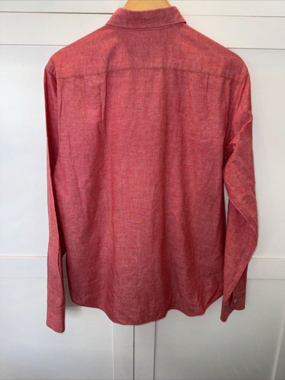 UNTUCKit Shirt Mens Large Red Button Up Long Sleeve - Picture 8 of 8